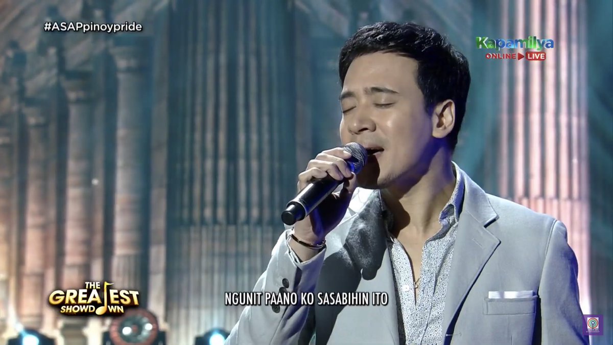 ASAPOfficial's tweet photo. King of Theme Songs, Erik Santos performs “Paano” on #ASAPpinoypride https://t.co/Mg0IPgpoUF