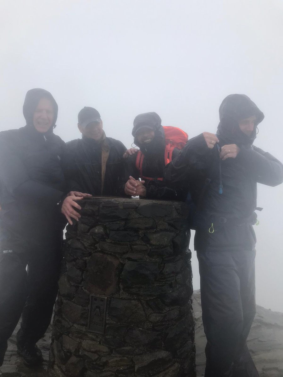 What an amazing day yesterday, started off with light rain that turned in to howling wind and rain 😂swondon complete now heading to Cumbria for day two of three peaks @SeeSawCharity