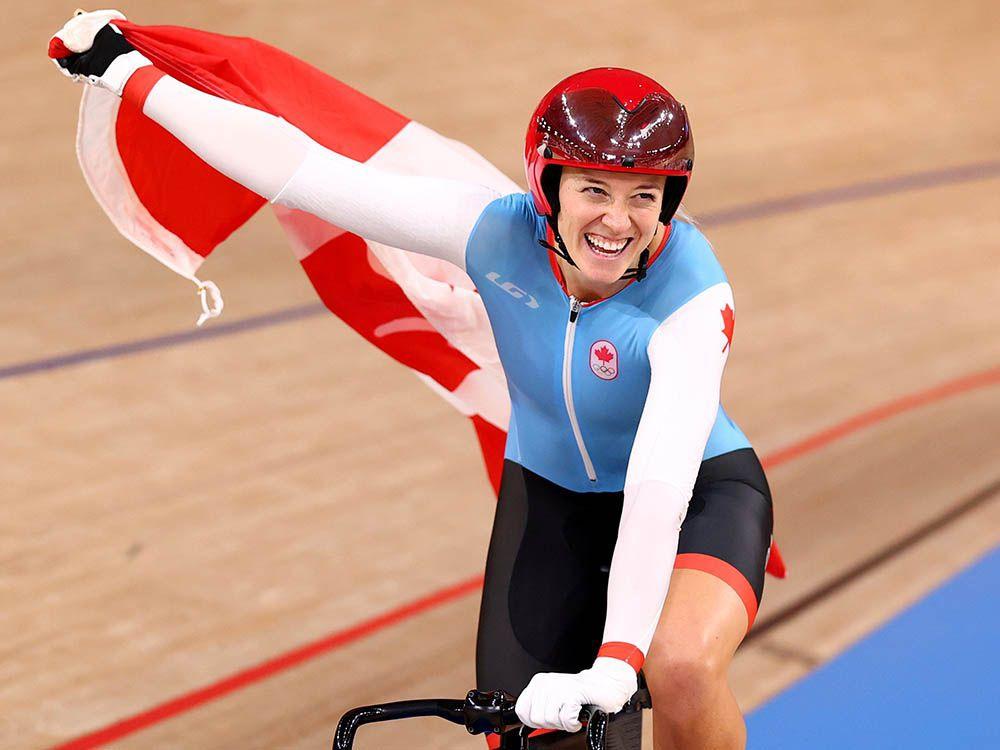 Kelsey Mitchell wins cycling sprint, Canada's seventh gold medal of Games