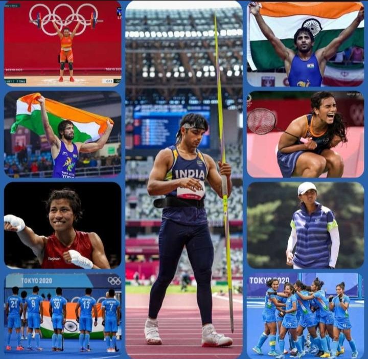 All the 🇮🇳 Olympians did so great n won medals but at t end,its Gold!

Congrats <a href="/Neeraj_chopra1/">Neeraj Chopra</a>
<a href="/LovlinaBorgohai/">Lovlina Borgohain</a> @ravikumardhaiya
<a href="/BajrangPunia/">Bajrang Punia 🇮🇳</a>
<a href="/TheHockeyIndia/">Hockey India</a> <a href="/Pvsindhu1/">Pvsindhu</a>

Thanks for your efforts, dedication &amp; sacrifices. You just inspired n made 🇮🇳 feel proud &amp; united, actually!