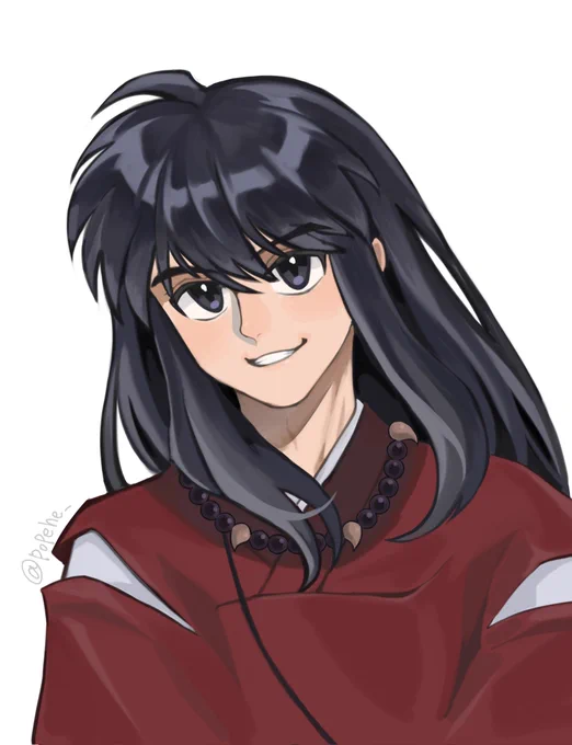 朔犬夜叉って普段見せない可愛い表情見せてくれそうだよね 