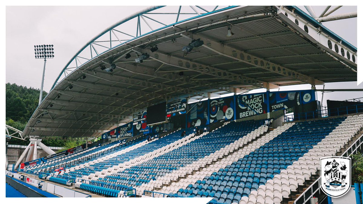 htafc's tweet photo. 😍 I think we're in love, @MagicRockBrewCo!

A first 👀 at the new-look Magic Rock Brewing Stand, along with the first cans of Town Lager!

#htafc https://t.co/oZfglBPhCQ