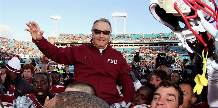 Noles247's tweet photo. Bobby Bowden, FSU's legendary coach, passes away
https://t.co/2f7qYlNL6F https://t.co/hUErIeaeMr