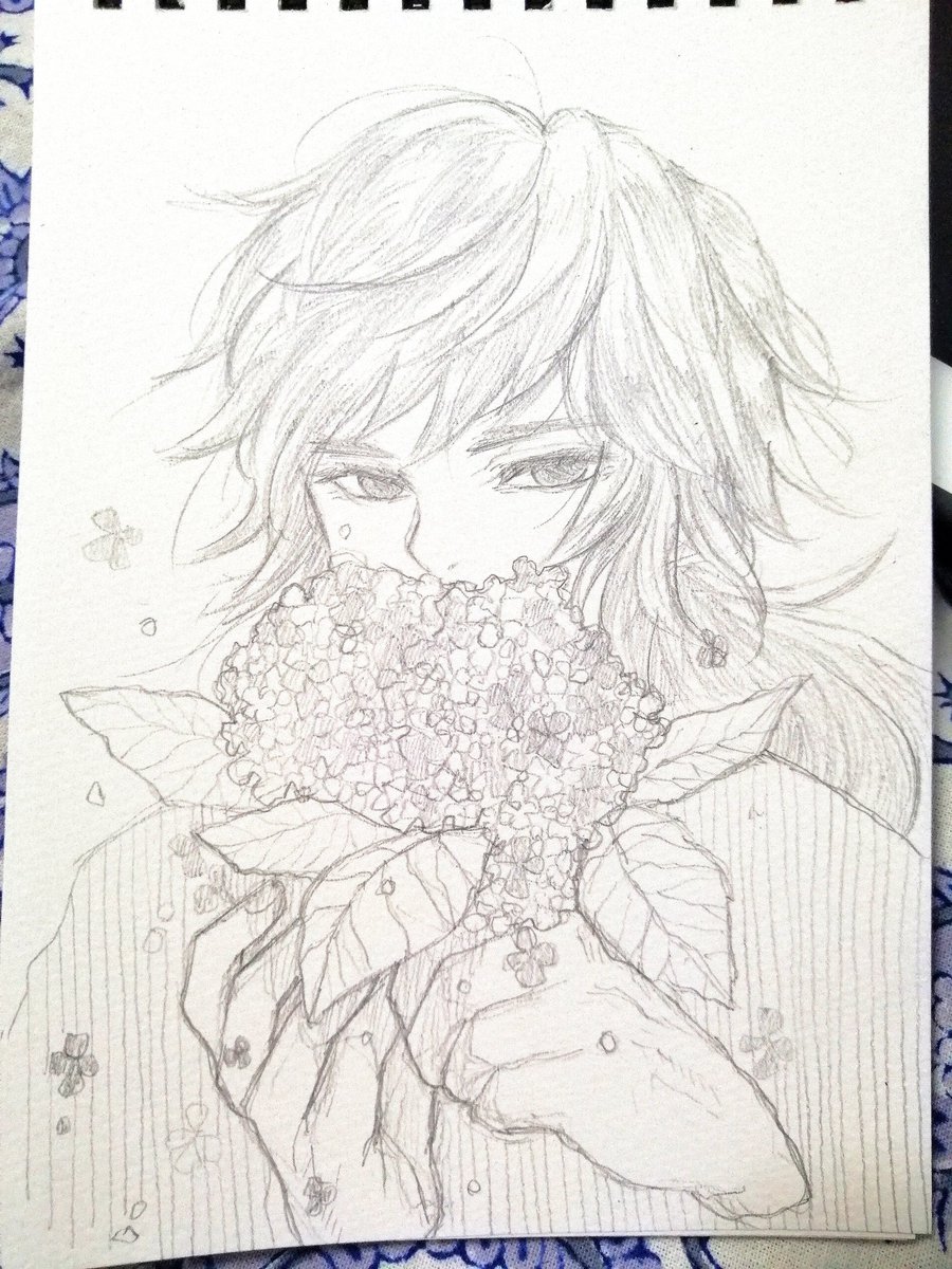 @noanayu_ta @kyouka_ashita とんでもないです!美青年に花なんてもう素敵シチュすぎます…🤦❤️
描かせて頂きありがとうございました!🙇‍♀💕 
