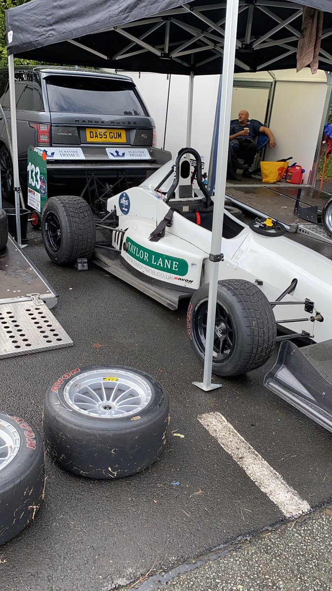 Wet start at loton park club b meeting , car going well quickest in practise
