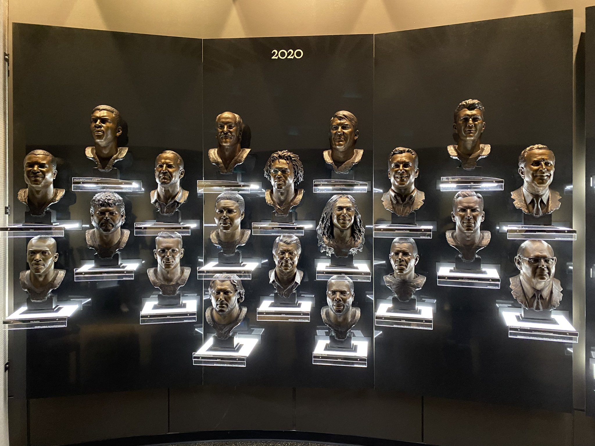 pro football hall of fame busts