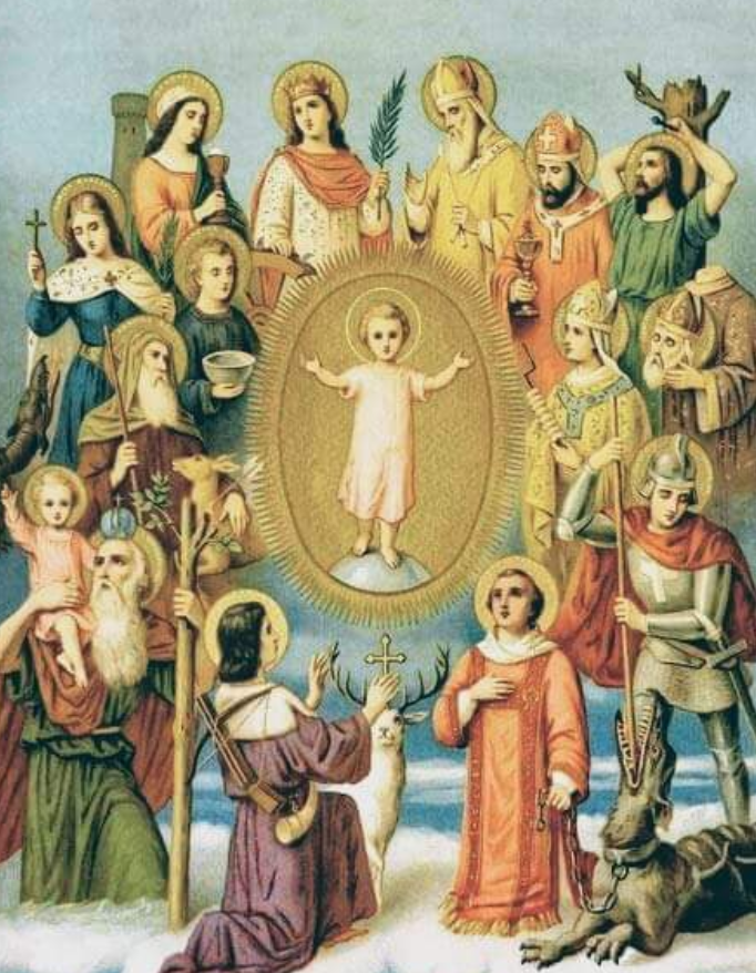 DouayRheims1's tweet photo. 8th AUGUST: FOURTEEN HOLY HELPERS ❤️🙏 (LOCAL CALENDARS)
-thread-
1. The Fourteen Holy Helpers are a group of saints from antiquity popularly invoked during the plague in the 14th century. They still have a devoted following today. #FourteenHolyHelpers #Nothelfer #saints https://t.co/mj3s1thaLB