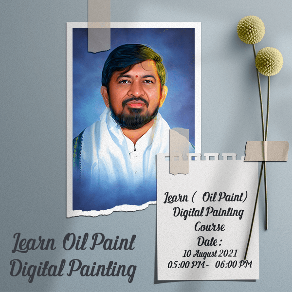 Learn (Oil Paint) Digital Painting..  Date : 10 August 2021 Time : 05:00 PM - 06:00 PM
Hello everyone This smudge Painting.. Learn Digital Painting .. Beginners Digital Painting course .. A step by step guide to create amazing digital paintings using adobe photoshop. Create amazi