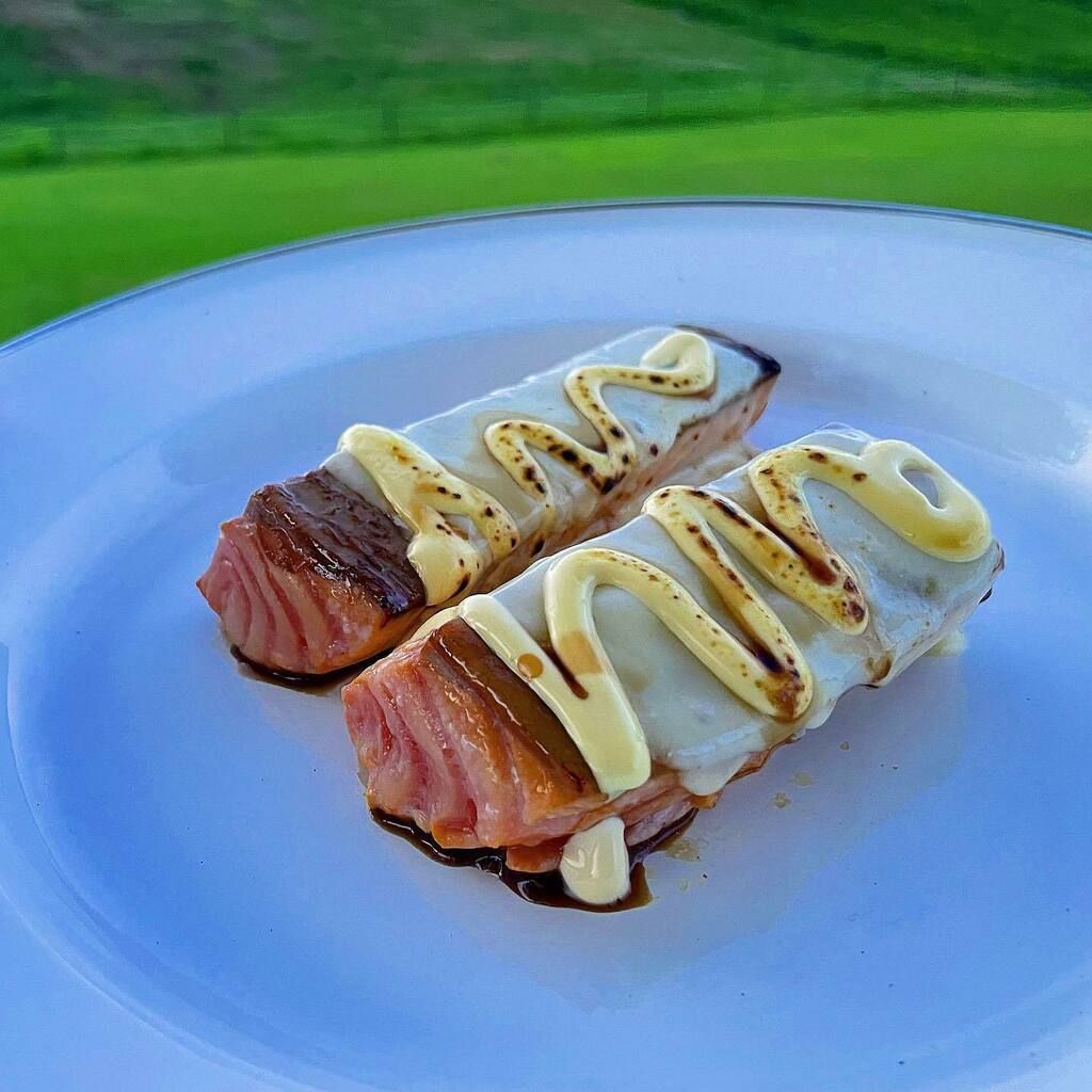 marumeganehenry's tweet photo. サーモン+チーズ+マヨネーズ+醤油＝∞

#camp #campcooking #outdoor #outdoors #salmon #キャンプ #キャンプ飯 #アウトドア #サーモン #チーズ https://t.co/0o82uievzi https://t.co/DtZZgehEgd