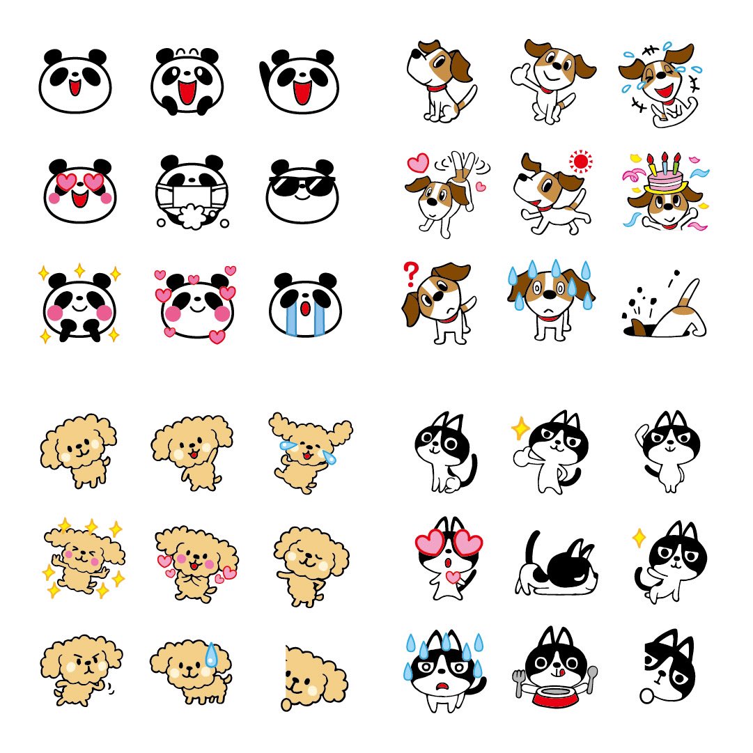 大塚朗 イラストレーター キャラクターデザイナー 固定用 Lineスタンプ 絵文字 色々な動物さんシリーズ T Co Faidjv4j62 Suzuri Tシャツ トート スマホケースetc T Co Jrkfpm1g2d Illustrator Illustration イラスト