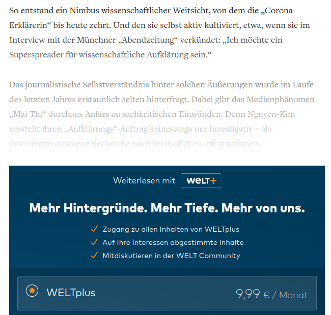 zille3000's tweet photo. @DnlMndc Echt ärgerlich. Schade. Dabei hätte ich die Kritik hinter @maithi_nk gelesen. Mündige Zuschauer scheint es wohl nicht mehr zu geben - oder was steht da bei der Welt? https://t.co/umgQeTLMuN