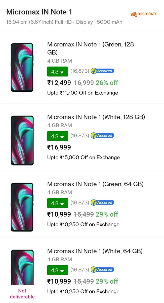 techzoned_'s tweet image. Flipkart official listing - ₹16,999! 
#INNote1 🙂
