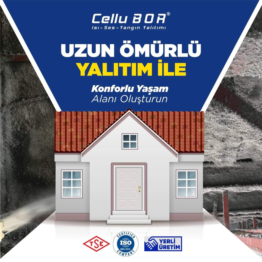 CelluBOR, uzun ömürlü ve nem dengeleyici bir yalıtım hizmeti sunar. Markamız kaliteli yalıtım malzemeleriyle ısı, ses ve yangın yalıtımını aynı anda uygular. Yapı ve projelerinizde uzun ömürlü bir yalıtım hizmeti almak için hemen bizimle iletişime geçin!  
cellubor.com.tr