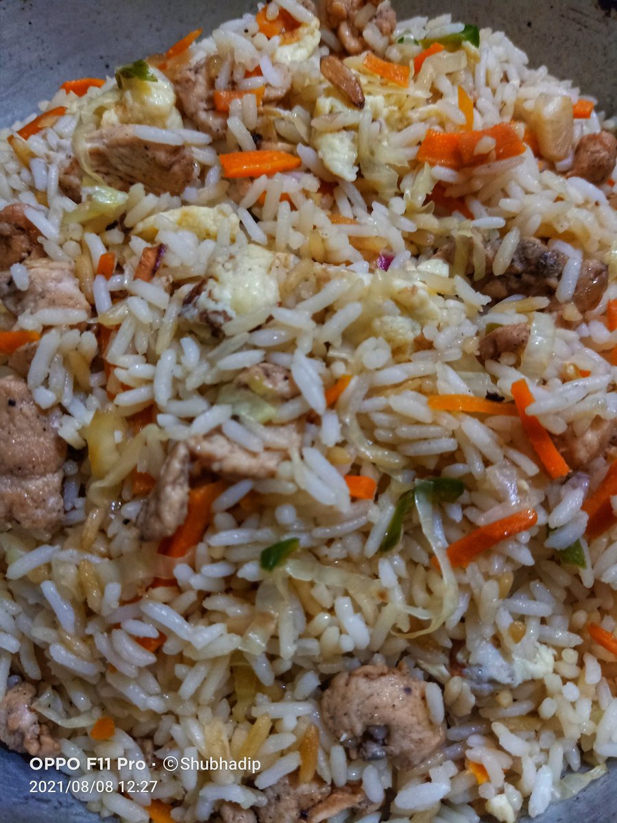 #EggChickenFriedRice for all of you friends 😀😀
@AAMIRCRAZE @arabbaig @Mritunjayraina @FarziLogic @DrunkBihari @Nilzrav @Crazzy_Fangurl @Being_PreeTy @BengalSpeaks7 @MrinalK95250144 @gaanepurane