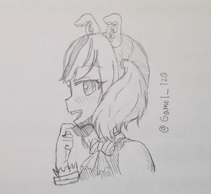 横顔の練習でナイスネイチャ描いてたらいつの間にかこうなってた(?) 