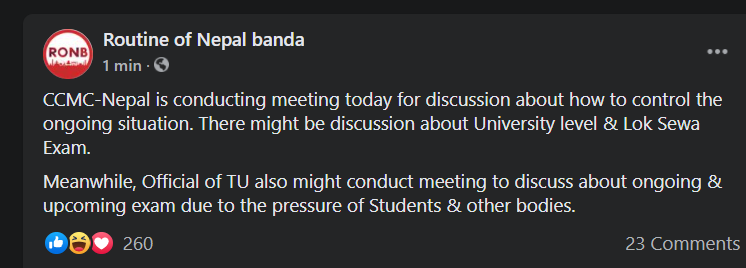 Bishal_CEO's tweet photo. #CancelNEBExams #CancelTUExams https://t.co/YfXHoCdLVX