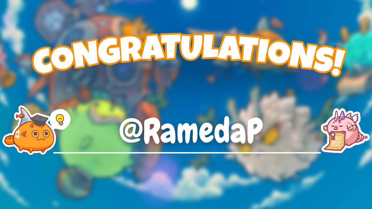 djsamwithers's tweet photo. 🔥CONGRATULATIONS ON YOUR SCHOLARSHIP🔥
@RamedaP 
 
WELCOME TO THE #SAMSQUAD🐨

How to be accepted:
1. Follow myself
2. Interact with any post (like, comment, retweet)
OR
3. Watch to Earn on TWITCH EVERYDAY!! (LINK IN BIO)

#AxieInfinity #axieinfinityscholarship #AxieScholarship https://t.co/fc9SKkO6c2