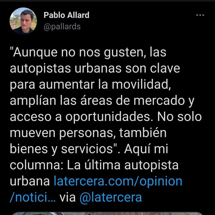 <a href="/pallards/">Pablo Allard</a> Es un buen momento para dejar de ensalzar las autopistas urbanas.