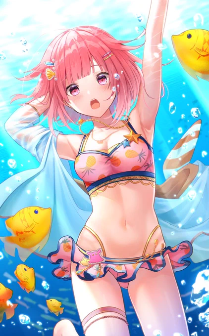 #prsk_FA
水着えむちゃんーーー!! 