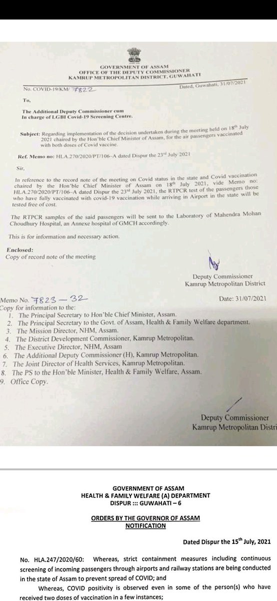 dogra2312's tweet photo. Why this order is not being followed at #dibrugarhairport #assamgovernment #CMOfficeAssam #PMOIndia #dibrugarh #COVID19 https://t.co/xrL5K3B11t