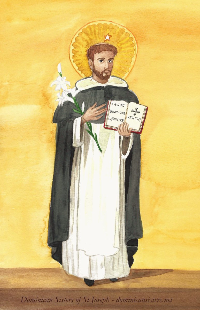 DomSrStJoseph's tweet image. Wishing everyone a very happy solemnity of St Dominic! May we be guided by his love for God and neighbour, his humility, and his zeal for the truth. Our holy father Dominic, pray for us!
#StDominic #StDominicdeGuzman #OPpower #happyfeast #happysolemnity #dominican #religiouslife