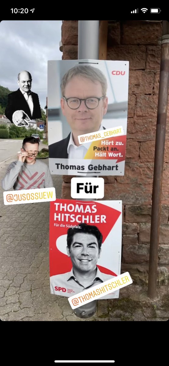 JusosSuw's tweet photo. Wir waren unterwegs: Gemeinsam mit dem Gemeindeverband Annweiler haben wir den Wasgau plakatiert, damit unser Spitzenkandidat in RLP @ThomasHitschler unser Direktmandat holt und wir @OlafScholz nächstes Jahr im Kanzleramt besuchen dürfen ;)
#dastrikotschwitztnichtvonallein https://t.co/y1t8nIJf8P