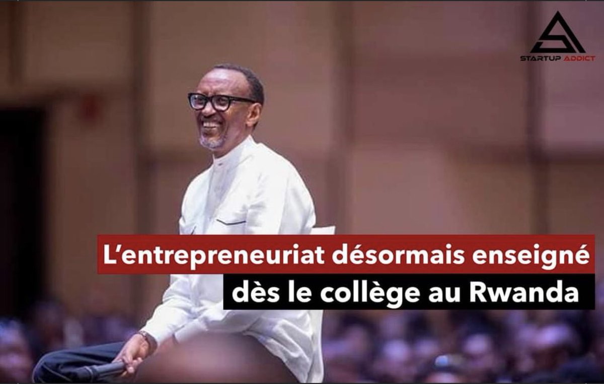 Quand j’entends certaines réflexions comme ‘’c’est un dictateur’’, je réponds que ce sont les résultats conduisant à la satisfaction du peuple qu’il gouverne qui comptent. Voilà que les élèves Rwandais pourront mûrir un projet avant l’obtention de leur bac. #LeadershipMatters ✊🏽