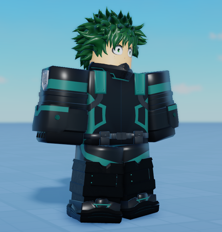 Deku New Costume My Hero Academia - Roblox Roblox Muscle T Shirt