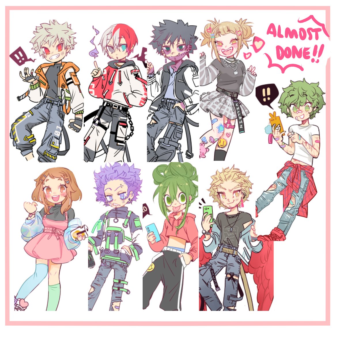 IM ALMOST DONE WITH THE NEW CHARMS....!!!! AHHHHH!!!!!

#wip #bnha 