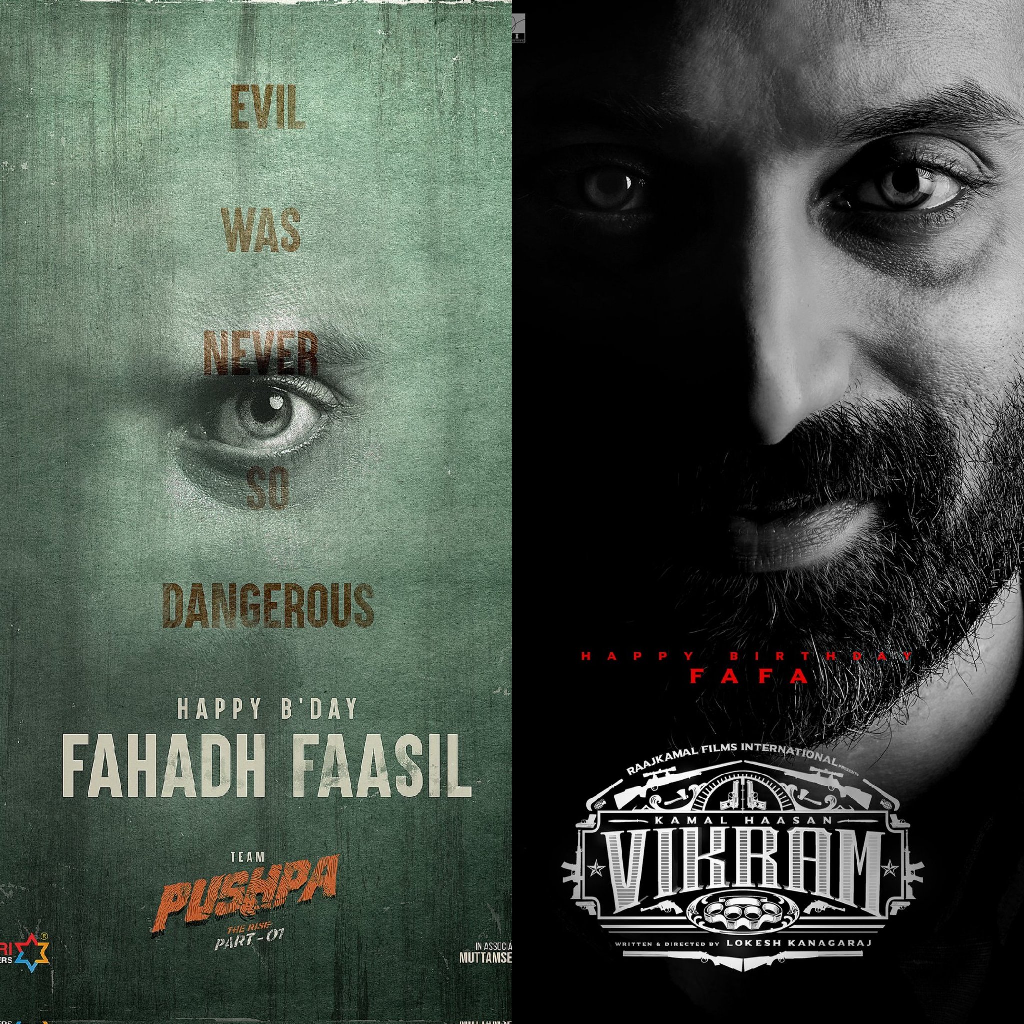 Happy Bday to the Most versatile / Outstanding performer fahadh faasil sir..      