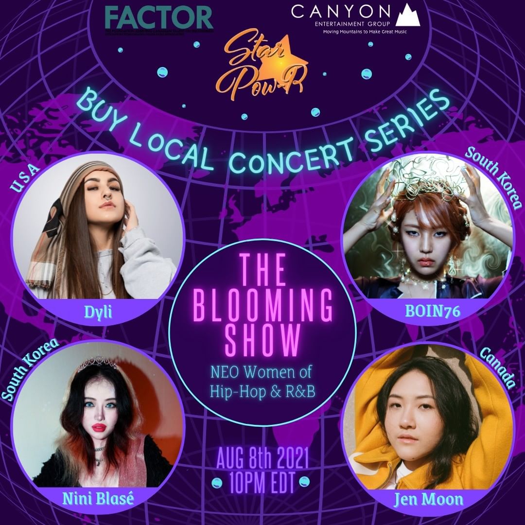 Starpowr is organizing a FREE concert this Sunday on 𝐀𝐮𝐠𝐮𝐬𝐭 𝟖𝐭𝐡 𝐚𝐭 𝟏𝟎𝐩𝐦 𝐄𝐓. If you like skilled rap, KHipHop, and chill R&B Sunday, August 8th The Blooming Show is the place to be!!