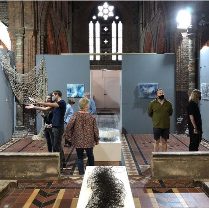 Studio21textile's tweet photo. LAST DAY! Group textile exhibition 
St Saviours, Aberdeen Park N5 2AR 
Sunday 8 August 12 - 4 pm https://t.co/lTZA6Hou8b