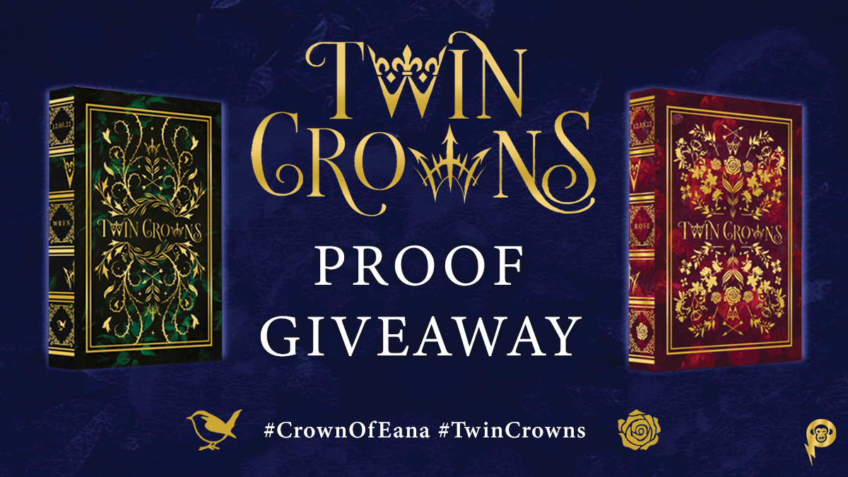 EMTeenFiction's tweet photo. 👑#atHomeYALC Proof Giveaway👑

It's the last day of @yalc_uk &amp; our last #TwinCrowns giveaway. Get your hands on an early copy of 2022's hottest read by @kwebberwrites &amp; @doyle_cat

To enter follow Electric Monkey &amp; retweet this tweet

Ends midnight. T&amp;Cs: https://t.co/gRi8c4zjV1 https://t.co/CrD7hLJz0w