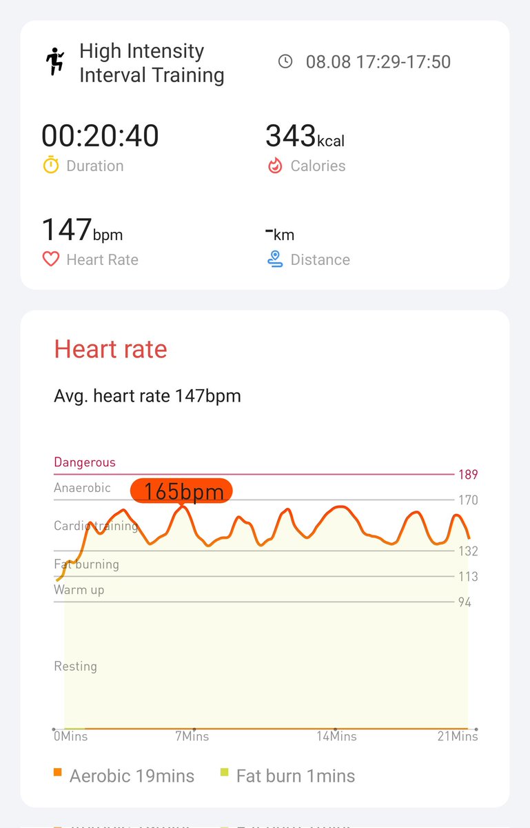 Day 19 <a href="/Mobvoi_Official/">Mobvoi_Official</a> #hiitchallengewithTicWatchE3