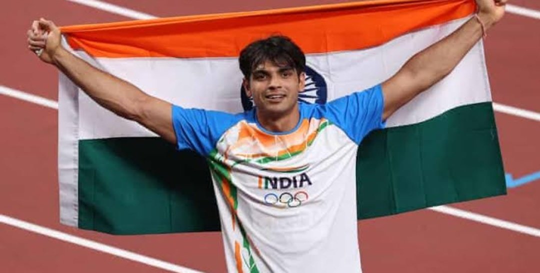 India won first gold medal in Tokyo Olympics!! 🇮🇳 Neeraj Chopra won gold medal in Javelin throw finals.