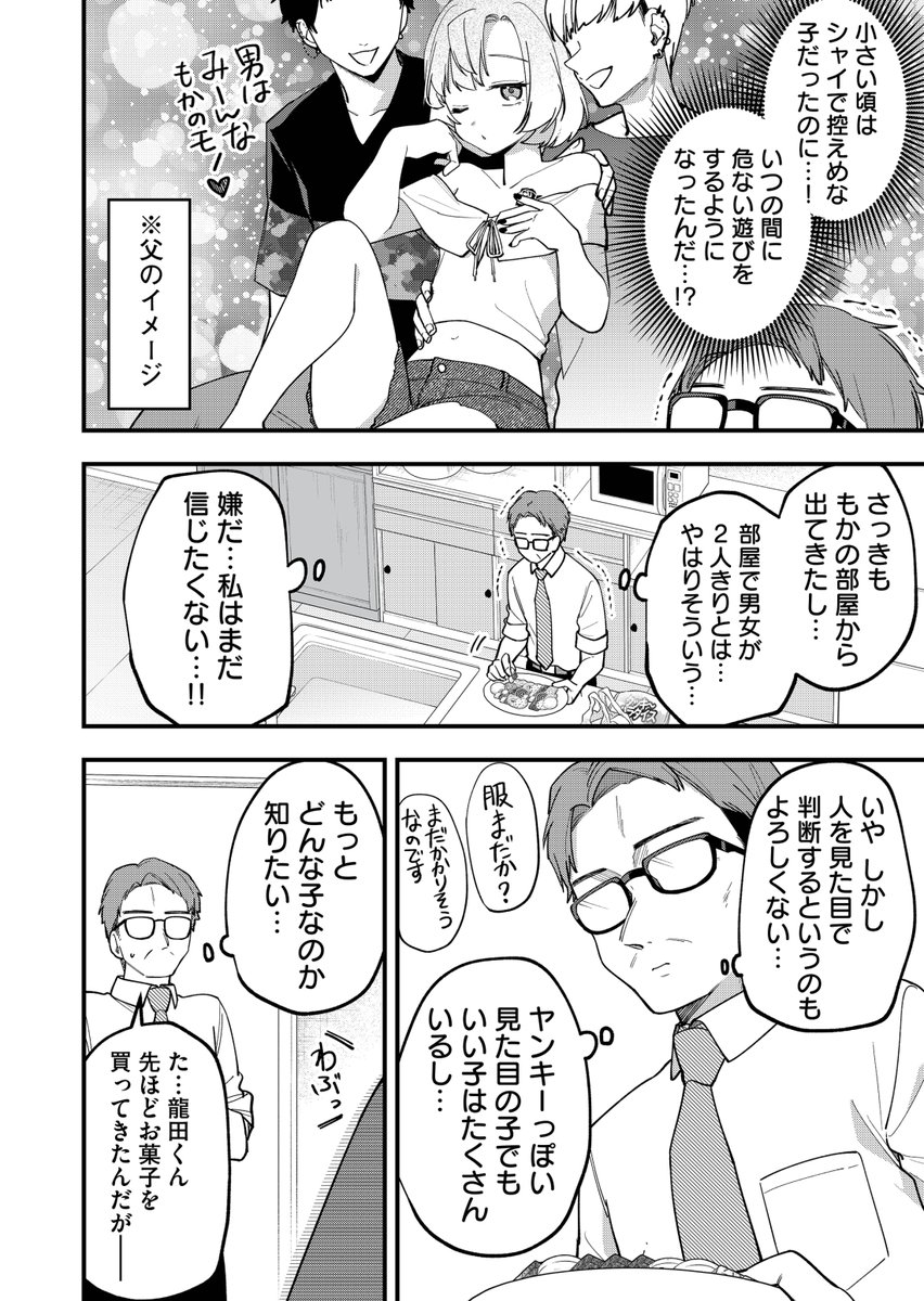 大人しい娘がヤンキーを家に連れ込んでいた 