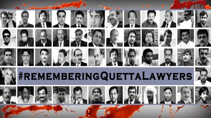 A dark day in the history of Quetta 🇵🇰 we have seen many bloodbath all are tragic but this one has deprived the best of lawyers and it will take years for legal fraternity to recover from such loss. #RememberingQuettaLawyers
