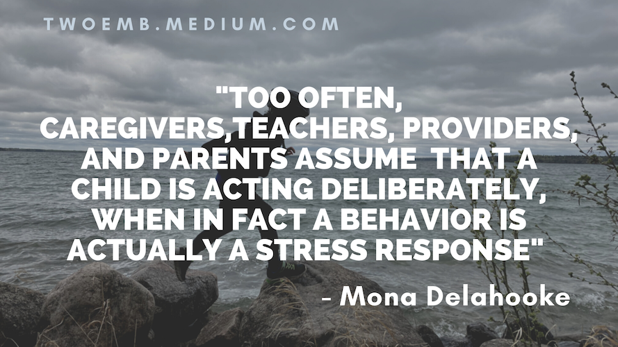 ADHD2eMB's tweet photo. "Too often, caregivers, teachers, providers, and parents assume that a child is acting deliberately, when in fact a behaviour is actually a stress response." -- @monadelahooke (Delahooke, 2019).
#BeyondBehaviours #ParentingBlog #ConnectionsOverCompliance #UnderstandingBehaviour https://t.co/7fopsXNYL4