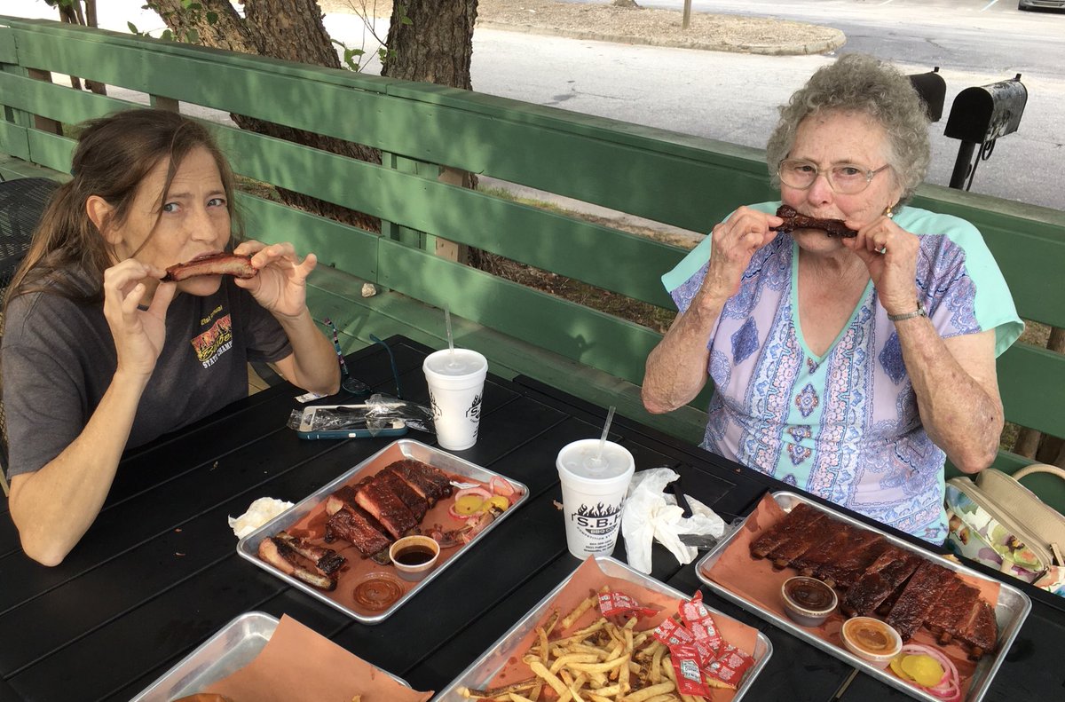 My Anniversary Wife gets my Ribs every year her Favorite but this year took her&amp;her mother to (MT Airy NC ) to Andy’s Museun Barney&amp; Goober &amp; Otisis Jail Cell on to Friend Todd Smiths SBH BBQ Co  @ 5021 Pelham Road 
Greenville SC 
29615 Hit a Home run with Mayberry and the Ribs