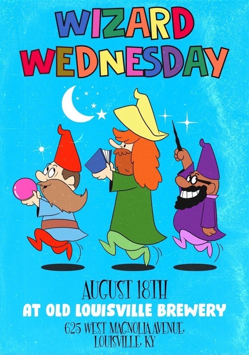 We had so much fun we are doing it again on the 18th!! Old Louisville has its own wizard! Come meet Devin &amp; fellow wizards! There will be fortune telling, tarot readings, groovy toons, multi-dimensional art, &amp; of course delicious beer! <a href="/personisawake/">Devin Person</a> @thewizardof_art @bilgtex
