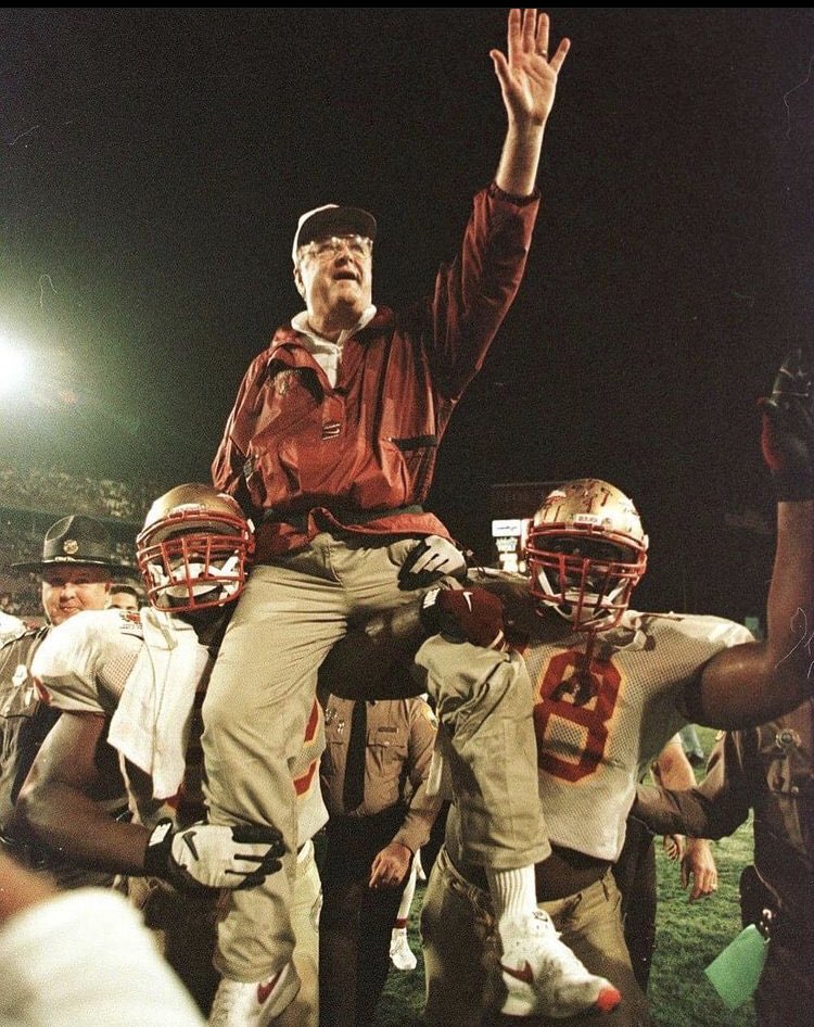 ACTION3_JACKSON's tweet photo. RIP Coach Bobby Bowden #thegoat #wellrespected @NolesOrDie @NoleSports @FSUFootball @Seminoles @fsutribe https://t.co/x1yeKduTTK