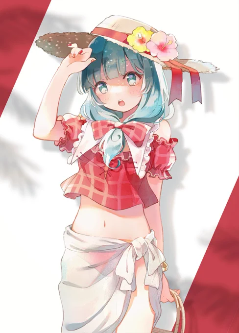 🌺 #8月9日は厄の日
去年の厄の日に間に合わなかった絵… 