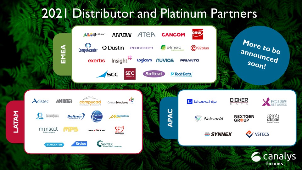 Canalys's tweet image. IT channel partners  - are you joining us all at the #CanalysForums21 in APAC, EMEA and LATAM?

canalys.com/events/index
