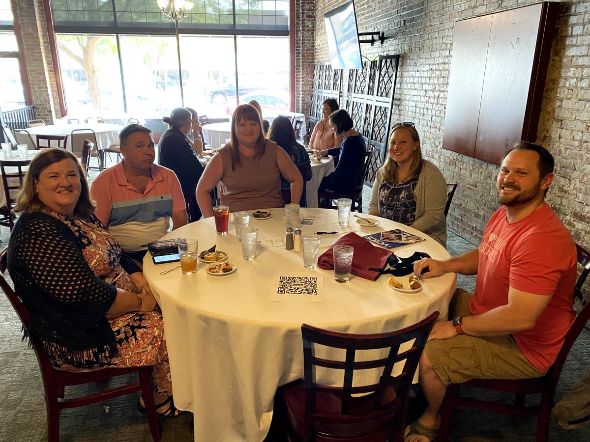 nsea_org's tweet photo. NSEA President Jenni Benson (@Jenni1962) visited with new educators at a recent Norfolk City Education Association social event. #YouBelong https://t.co/Ez3nE8M0VM
