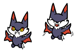 Clara_Dragon's tweet photo. 🦇Ocasmus, el pokémon murciélago🦇
Debido a sus pequeñas alas, no puede volar durante mucho, por lo que a menudo prefiere estar en tierra firme. https://t.co/1dhee3NgBH