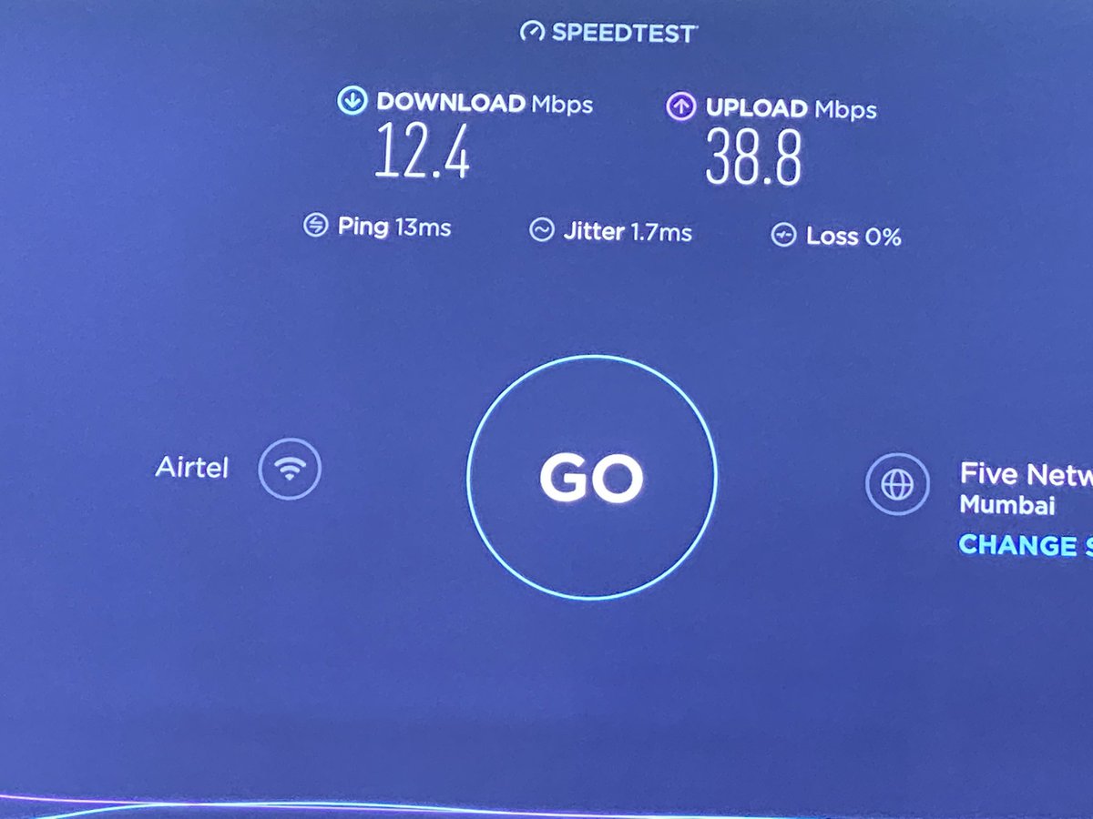 sarcasm_hb's tweet photo. @airtelindia @Airtel_Presence again hit by lightening 12 mbps speed after paying for 100mbs connection . https://t.co/AaJk0SWn3A