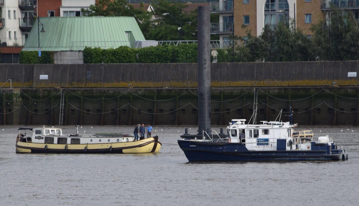 AJBC_1's tweet photo. When art works!!

#MUDSKIPPER is not "just" an artwork - on the way to the display yesterday afternoon they were called in to assist a broken-down vessel on the River by the Harbourmaster - function as well as form! #dlr_blog

#JamesCapper @Illuminate_arts @LondonPortAuth https://t.co/hMTRsWguIo