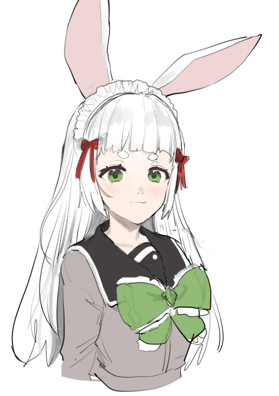 「白兎お嬢様と聞いて

#兎野画廊 」|あずせ🔞のイラスト