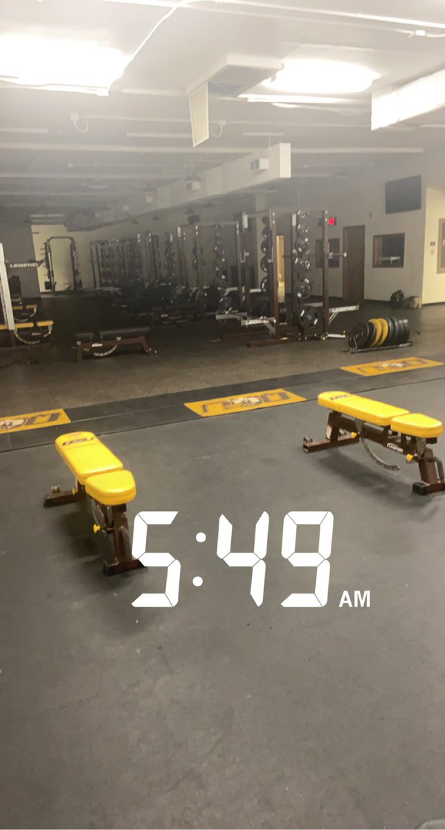 Clock in, lock in. 
Fall Camp 2021 begins today.
Had to get that sweat equity in before the day got started.
Practice what you preach!
@QUFootball 
#PEWAV #HOLDtheROPE