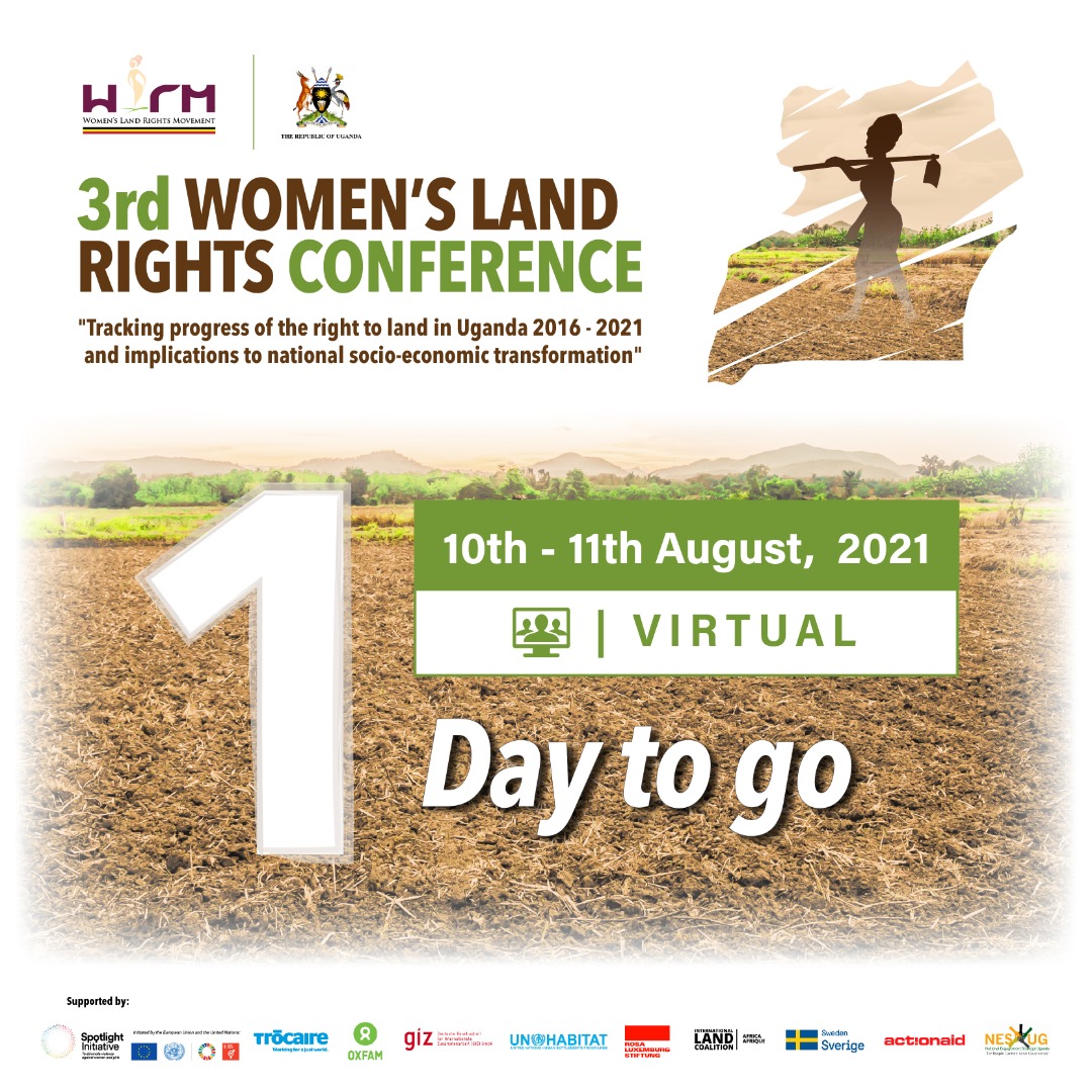 akutui's tweet photo. Just a day to go.....
@landnetug @fidauganda1 @UCOBAC_ @OxfaminUganda @UWOPA 
#3rdWLRC2021 #womenlandrights2021 https://t.co/Eh1dh4Rw9m
